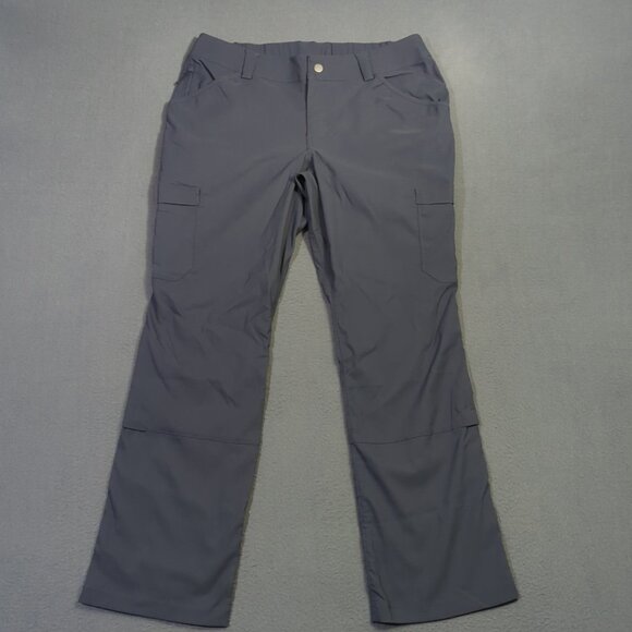 Duluth Trading Co Pants Womens 12x31 Ink Blue Dry on the Fly Bootcut Convertable - Picture 1 of 12